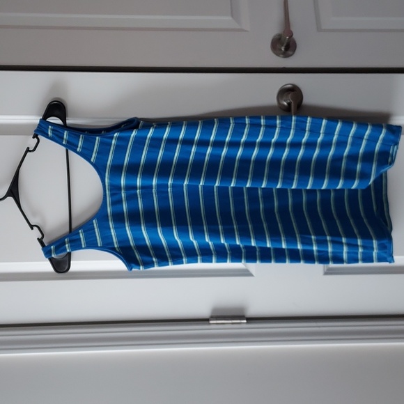 Mossimo Blue and White Striped Sleeveless Dress Medium - Picture 6 of 8